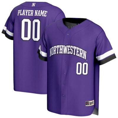 Northwestern Wildcats GameDay Greats NIL Pick-A-Player Lightweight Collegiate Baseball Fashion Jersey - Purple