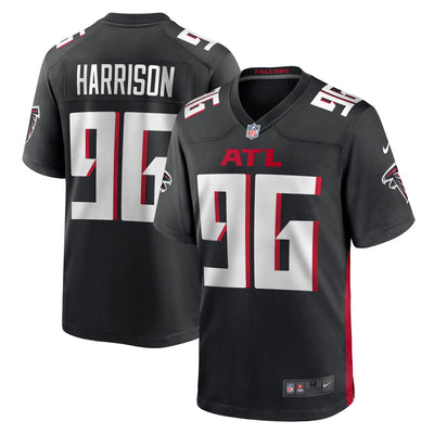 Atlanta Falcons Zach Harrison Nike Black Team Game Jersey