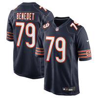 Chicago Bears Theo Benedet Nike Navy Team Game Jersey