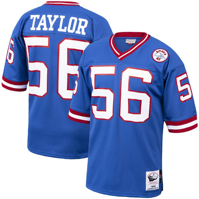 New York Giants 1986 Lawrence Taylor Mitchell & Ness Royal Authentic Throwback Retired Player Jersey