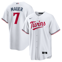 Minnesota Twins Joe Mauer Nike White Home Retired Player Replica Jersey
