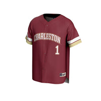 #1 Charleston Cougars GameDay Greats Lightweight Collegiate Baseball Fashion Jersey - Maroon