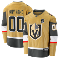 Vegas Golden Knights Fanatics Gold 2026 Stanley Cup Final Breakaway Custom Jersey