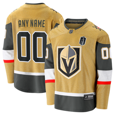 Vegas Golden Knights Fanatics Gold 2026 Stanley Cup Final Breakaway Custom Jersey