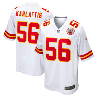 Kansas City Chiefs George Karlaftis Nike White Away Game Player Jersey