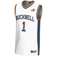 #1 Bucknell Bison GameDay Greats Lightweight Basketball Jersey - White