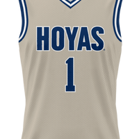 #1 Georgetown Hoyas GameDay Greats Lightweight Basketball Jersey - Gray