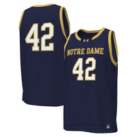 Under Armour #42 Navy Notre Dame Fighting Irish Replica Basketball Jersey