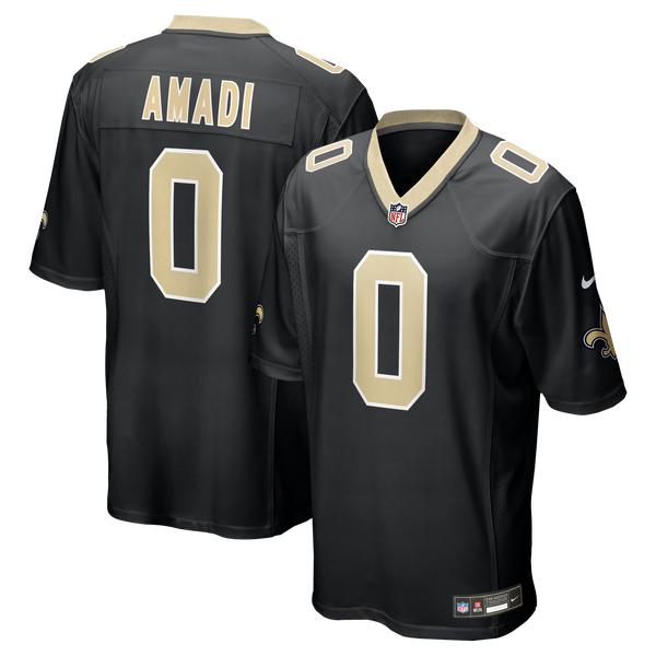 New Orleans Saints Ugo Amadi Nike Black Team Game Jersey