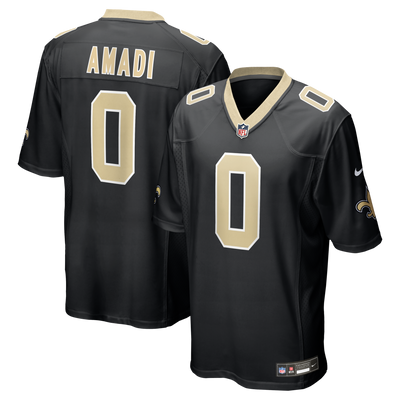 New Orleans Saints Ugo Amadi Nike Black Team Game Jersey