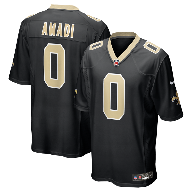 New Orleans Saints Ugo Amadi Nike Black Team Game Jersey