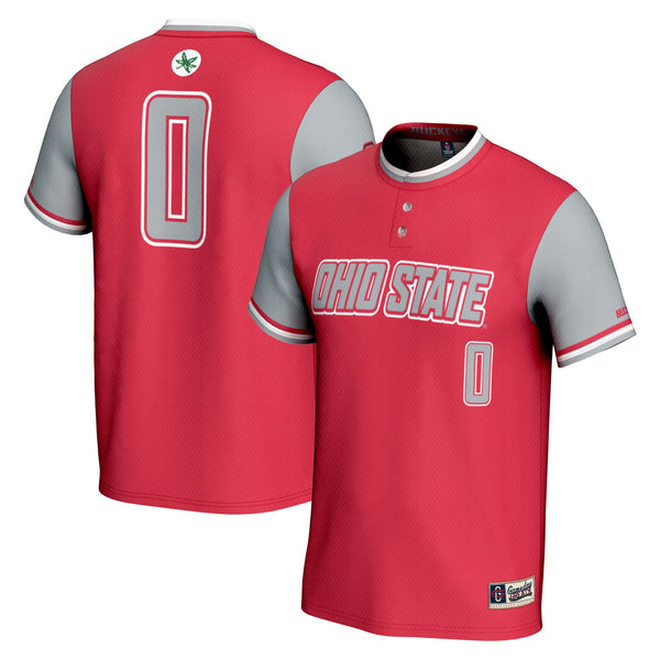 #0 Ohio State Buckeyes GameDay Greats Lightweight Softball Jersey - Scarlet