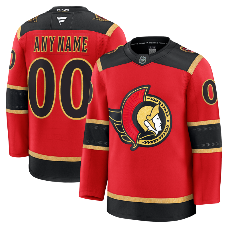 Ottawa Senators Fanatics Red Alternate Custom Premium Jersey