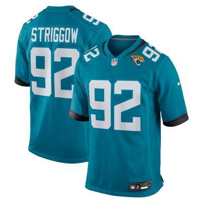 Jacksonville Jaguars Danny Striggow Nike Teal Team Game Jersey