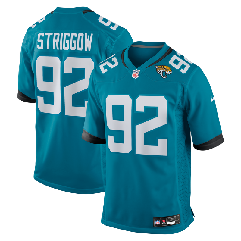 Jacksonville Jaguars Danny Striggow Nike Teal Team Game Jersey
