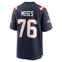 New England Patriots Morgan Moses Nike Navy Team Game Jersey