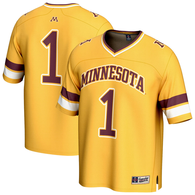 #1 Minnesota Golden Gophers GameDay Greats Collegiate Football Fashion Jersey - Gold