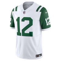 New York Jets Joe Namath Nike White Classic Alternate Vapor F.U.S.E. Retired Player Limited Jersey