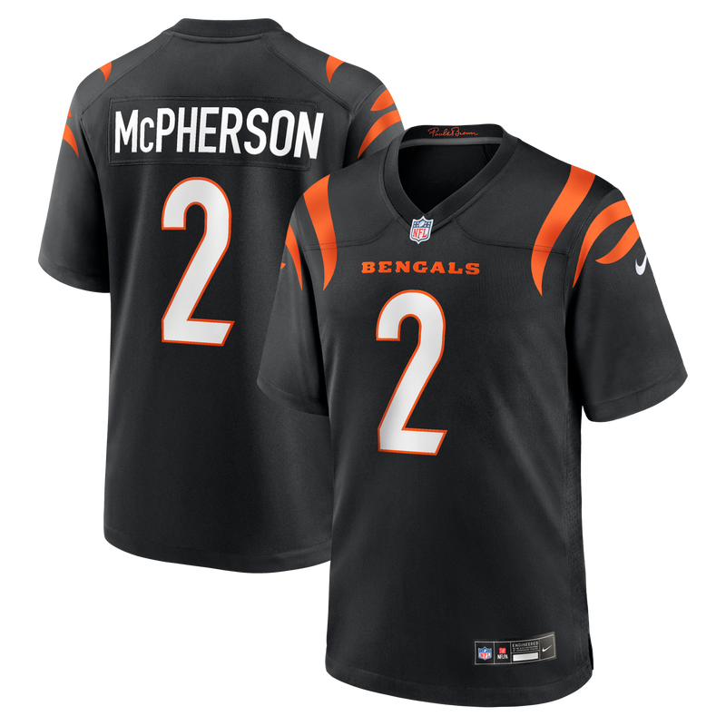 Cincinnati Bengals Evan McPherson Nike Black Game Jersey