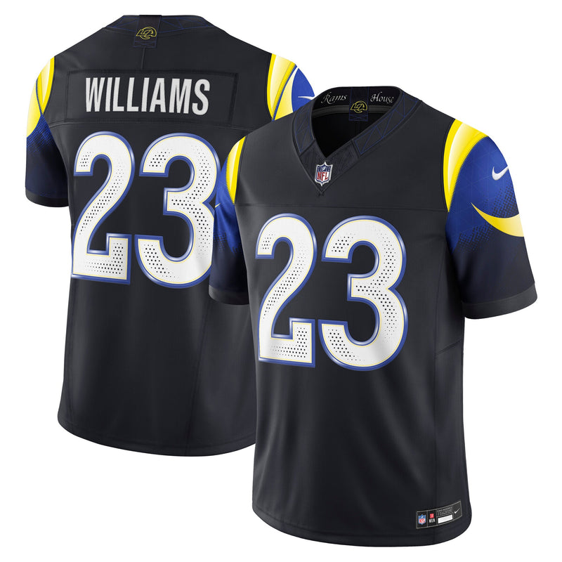 Los Angeles Rams Kyren Williams Nike Midnight Blue 2025 Rivalries Collection Stitched Limited Jersey