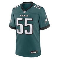 Philadelphia Eagles Brandon Graham Nike Midnight Green Team Game Jersey