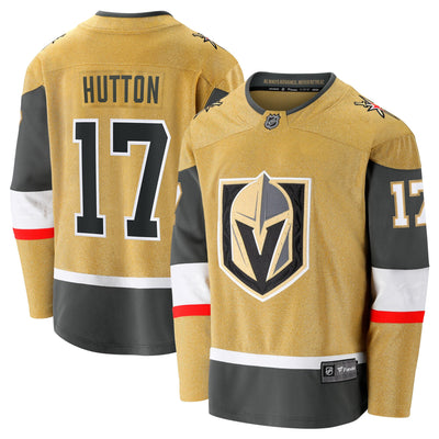 Vegas Golden Knights Ben Hutton Fanatics Gold Home Premier Breakaway Player Jersey