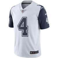 Dallas Cowboys Dak Prescott White Nike Color Rush Vapor Limited Jersey