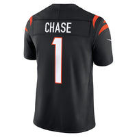 Cincinnati Bengals Ja'Marr Chase Nike Black Team Vapor F.U.S.E. Stitched Limited Jersey