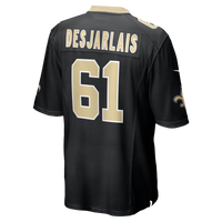 New Orleans Saints Drew Desjarlais Nike Black Game Player Jersey