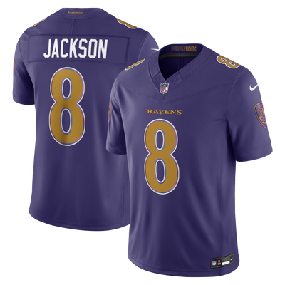Baltimore Ravens Lamar Jackson Nike Purple Alternate Vapor F.U.S.E. Stitched Limited Jersey