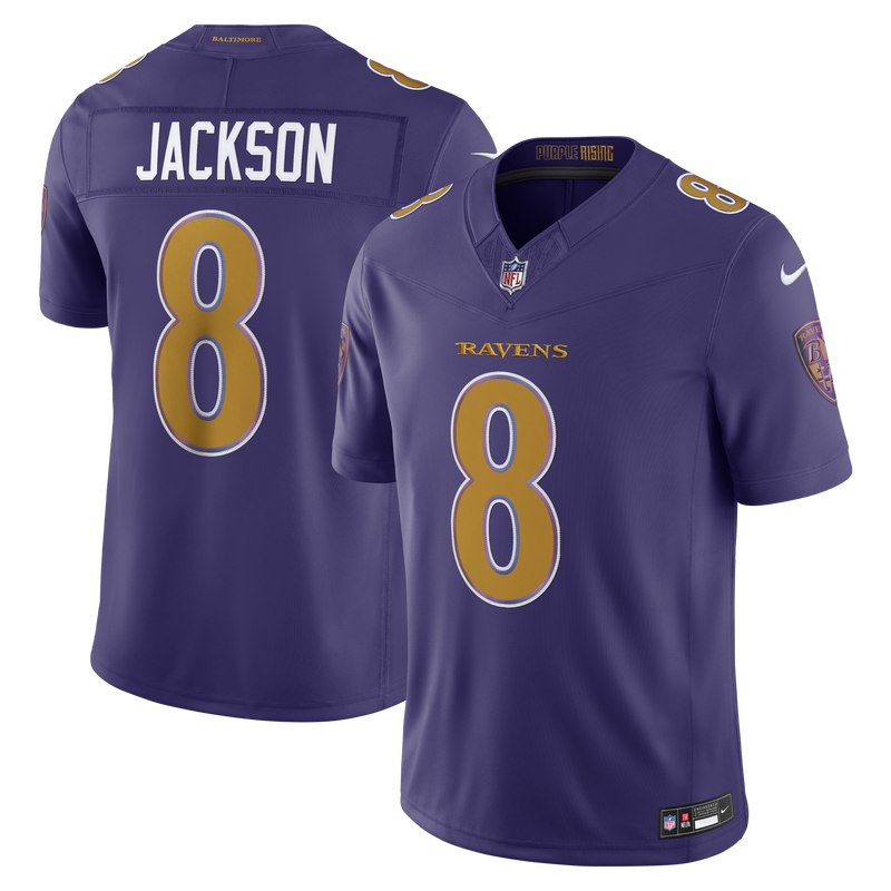 Baltimore Ravens Lamar Jackson Nike Purple Alternate Vapor F.U.S.E. Stitched Limited Jersey