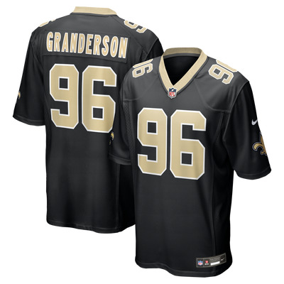 New Orleans Saints Carl Granderson Nike Black Game Jersey