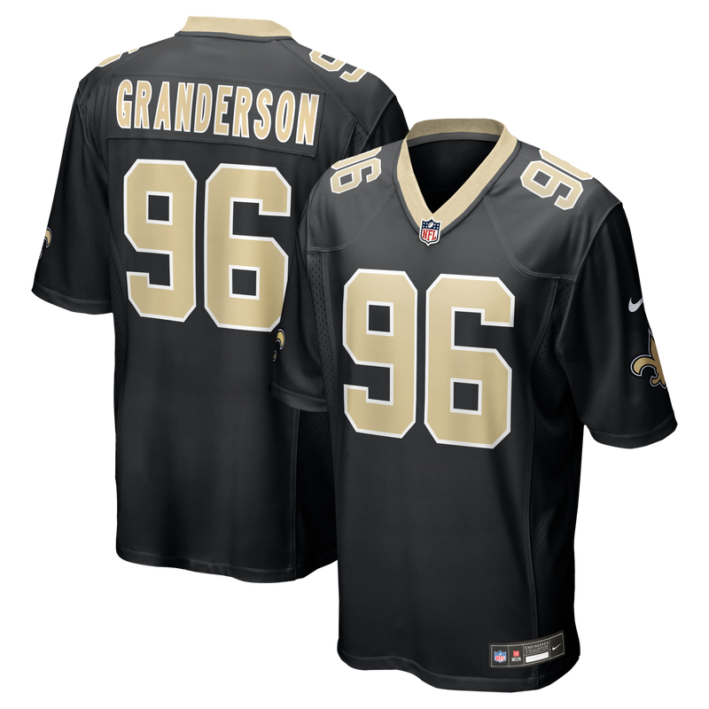 New Orleans Saints Carl Granderson Nike Black Game Jersey