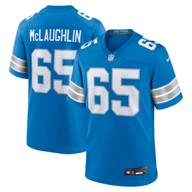 Detroit Lions Seth McLaughlin Nike Blue Team Game Jersey