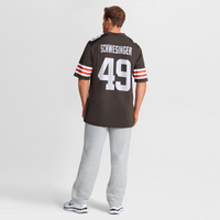 Cleveland Browns Carson Schwesinger Nike Brown 2025 NFL Draft Game Jersey