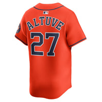 Houston Astros Jose Altuve Nike Orange Alternate Limited Player Jersey