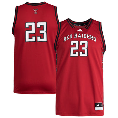 #23 Texas Tech Red Raiders adidas Replica Swingman Jersey - Red