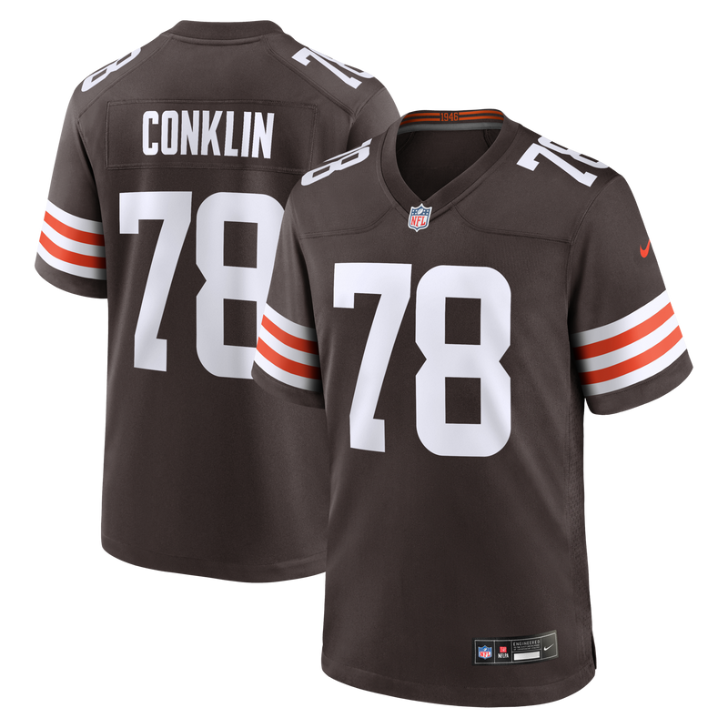 Cleveland Browns Jack Conklin Nike Brown Team Game Jersey