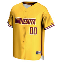 Minnesota Golden Gophers GameDay Greats NIL Pick-A-Player Lightweight Baseball Jersey - Gold