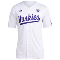 Washington Huskies adidas Team Baseball Jersey - White