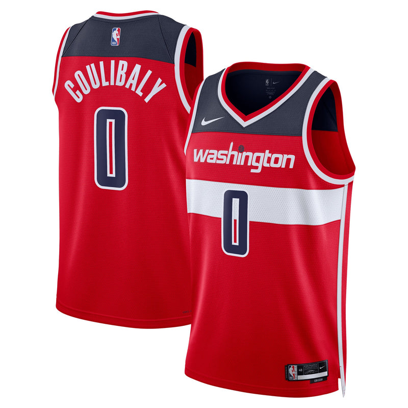 Washington Wizards Nike Icon Edition Swingman Jersey - Red - Bilal Coulibaly -