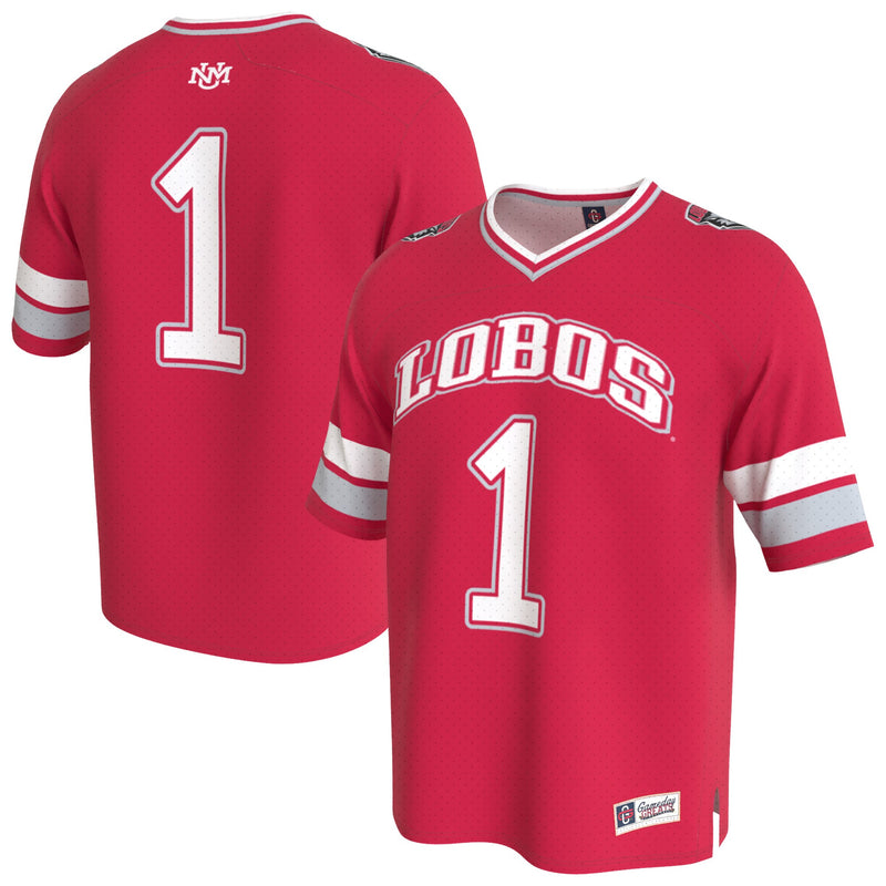 New Mexico Lobos GameDay Greats Lightweight Collegiate Football Fashion Jersey - Cherry