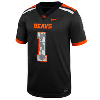 #1 Oregon State Beavers Nike Military Appreciation Untouchable Replica Football Jersey - Anthracite