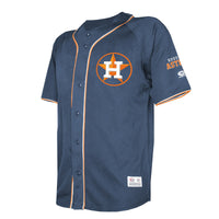 Houston Astros Stitches Navy Team Color Full-Button Fashion Jersey