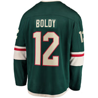 Minnesota Wild Matthew Boldy Fanatics Green Home Breakaway Player Jersey