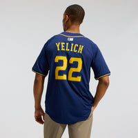 Milwaukee Brewers Christian Yelich Nike Navy Alternate Limited Jersey