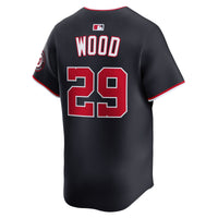 Washington Nationals James Wood Nike Navy Alternate Limited Player Jersey