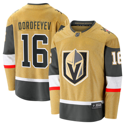 Vegas Golden Knights Pavel Dorofeyev Fanatics Gold Premier Breakaway Player Jersey