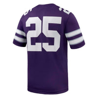 #25 Kansas State Wildcats Nike Game Football Jersey - Purple