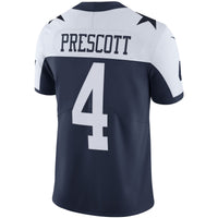 Dallas Cowboys Dak Prescott Nike Navy Alternate Vapor Limited Jersey